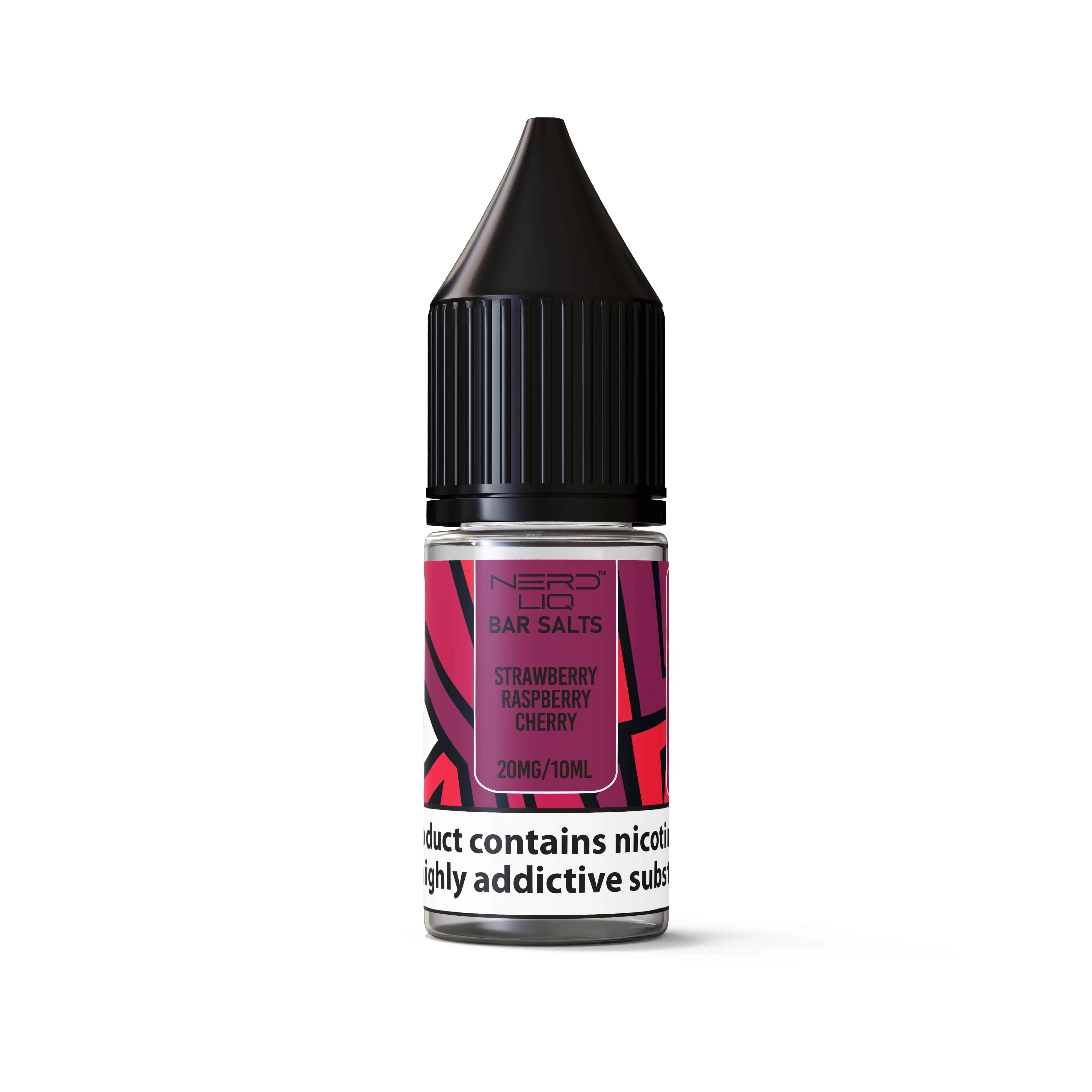 Product Image of Strawberry Raspberry Cherry Nic Salt E-liquid by Nerd Liq 10ml